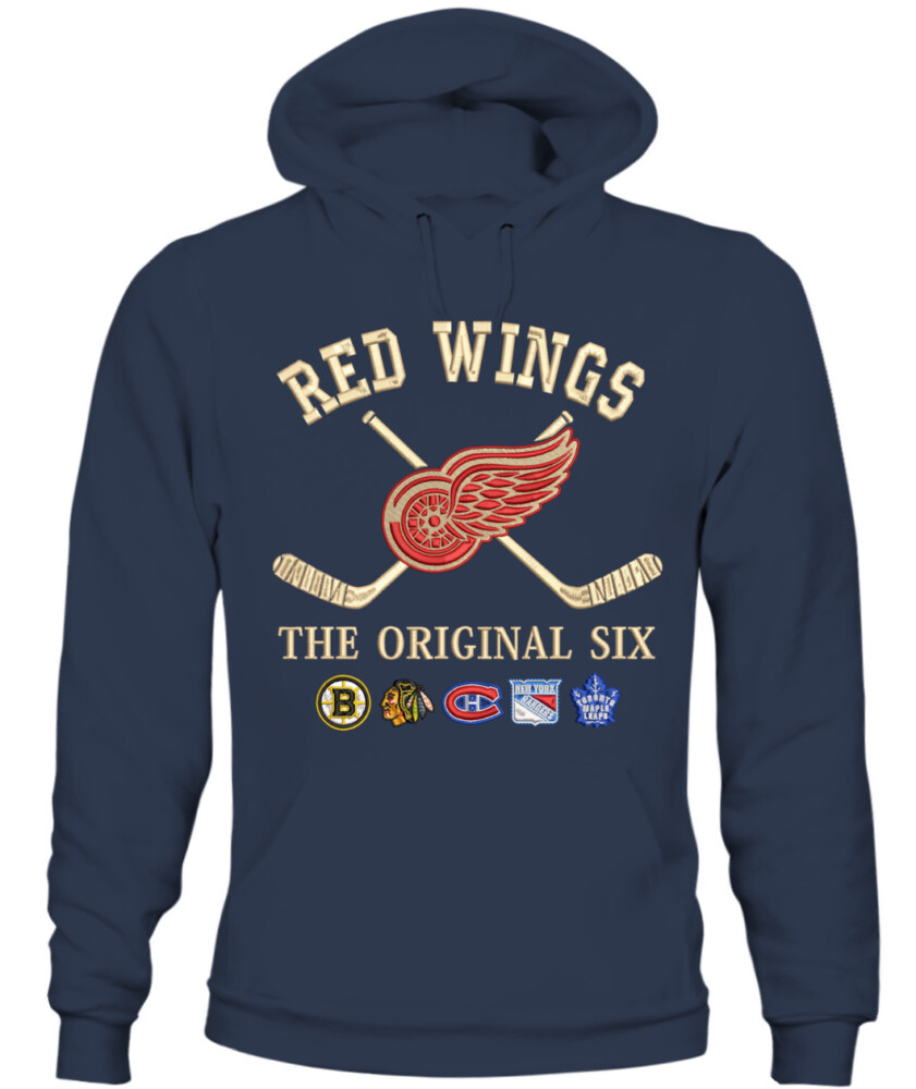 DETROIT RED WINGS - The Original Six Combined - Premium Embroidered