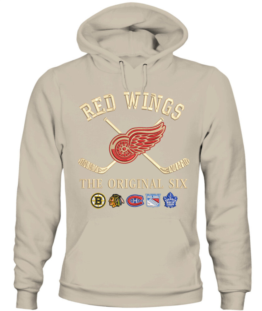 DETROIT RED WINGS - The Original Six Combined - Premium Embroidered