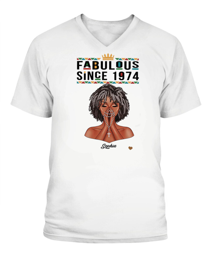 50th Birthday Shirts For Her, Personalised 50th Birthday Gifts, 1973 T Shirt, 50 And Fabulous Shirt, 50th Birthday Shirt Ideas, Gift Ideas 50th Birthday Woman  