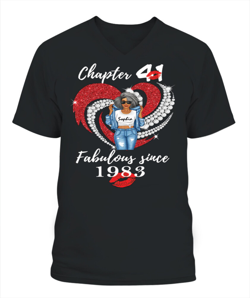 Personalised 41st Birthday Gifts, 1983 T Shirt, Gift Ideas 41st Birthday Woman