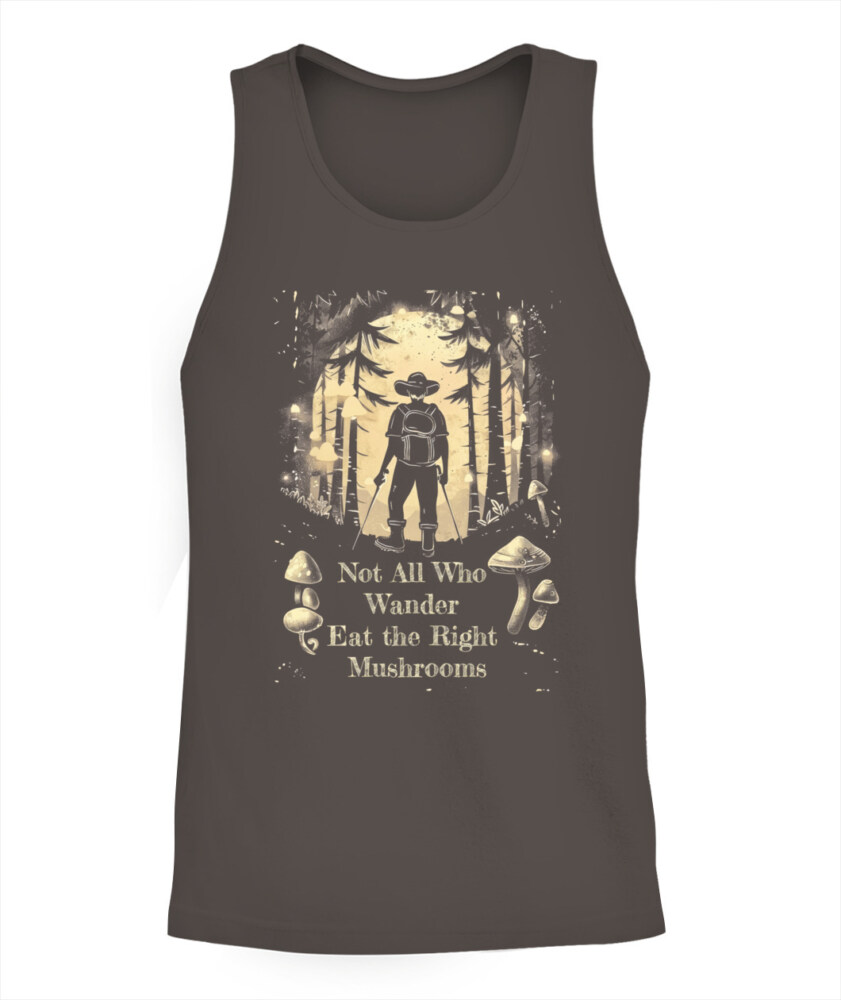 Not All Who Wander Eat the Right Mushrooms Shirt – Vintage Forest Psychedelic Tee