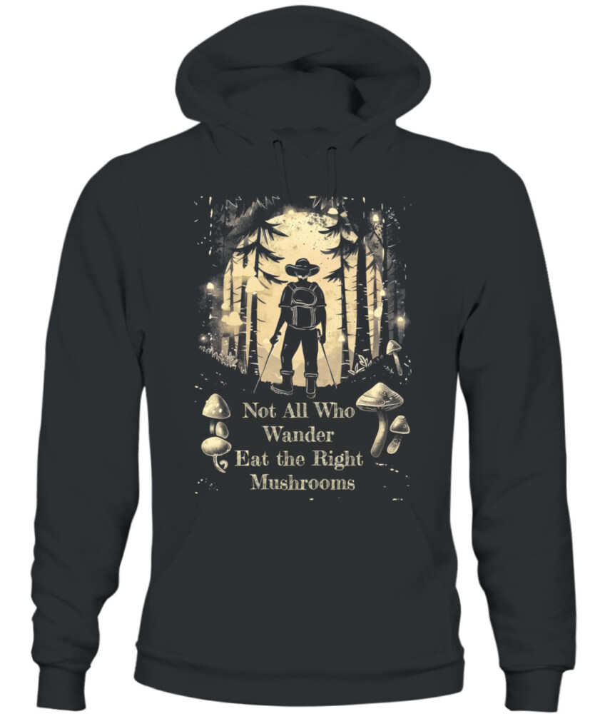 Not All Who Wander Eat the Right Mushrooms Shirt – Vintage Forest Psychedelic Tee