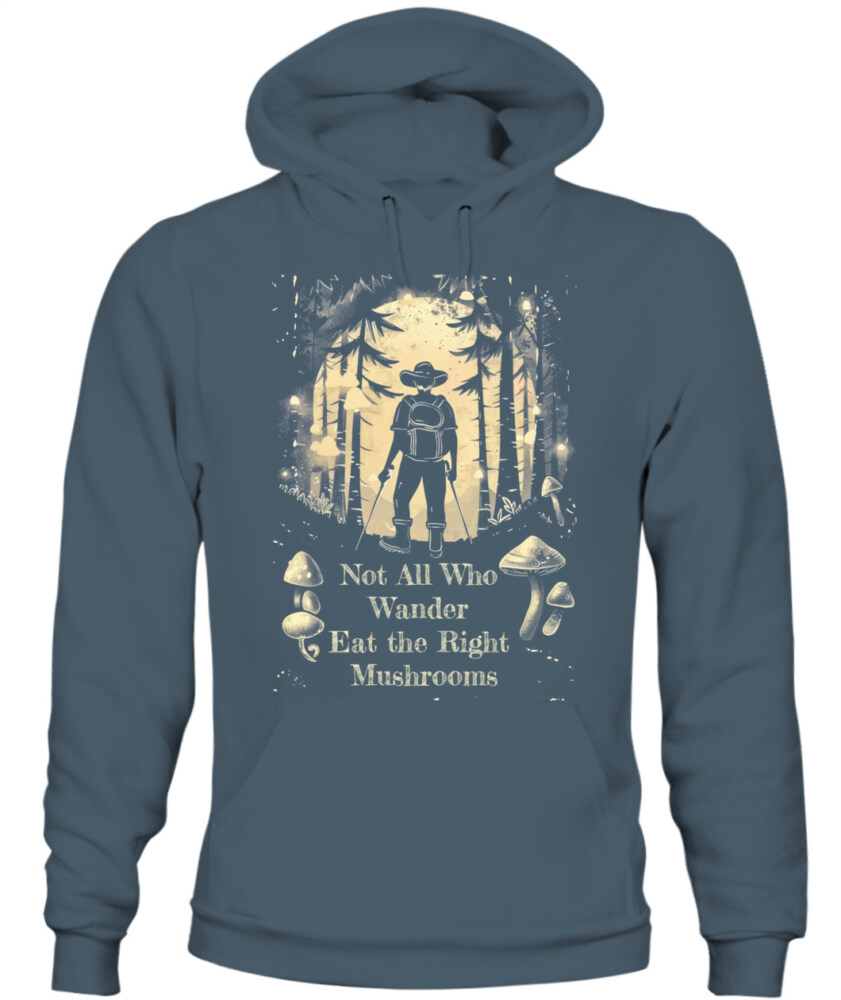 Not All Who Wander Eat the Right Mushrooms Shirt – Vintage Forest Psychedelic Tee