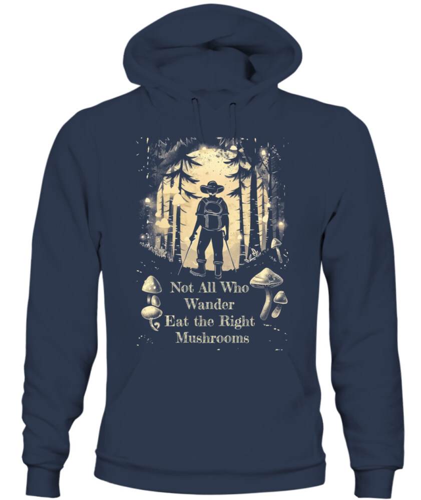 Not All Who Wander Eat the Right Mushrooms Shirt – Vintage Forest Psychedelic Tee