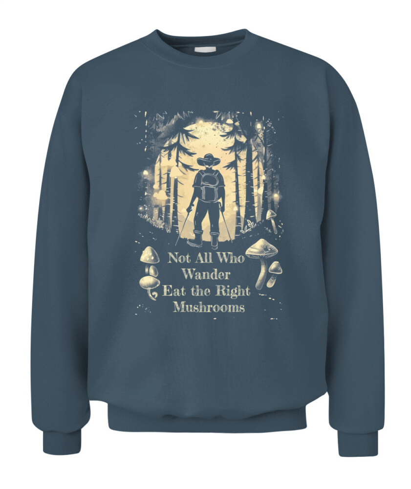 Not All Who Wander Eat the Right Mushrooms Shirt – Vintage Forest Psychedelic Tee