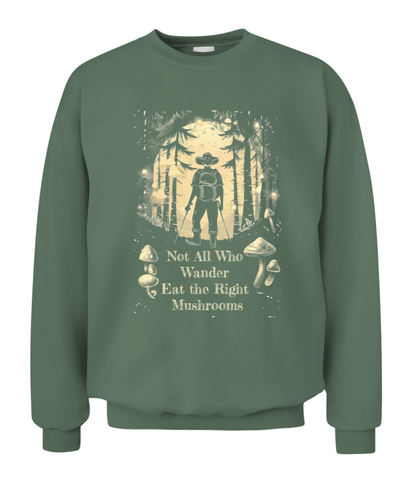 Not All Who Wander Eat the Right Mushrooms Shirt – Vintage Forest Psychedelic Tee