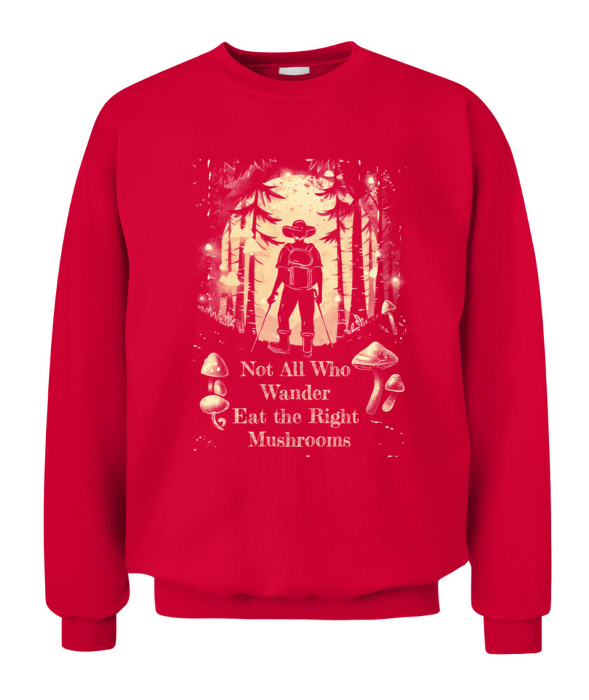 Not All Who Wander Eat the Right Mushrooms Shirt – Vintage Forest Psychedelic Tee