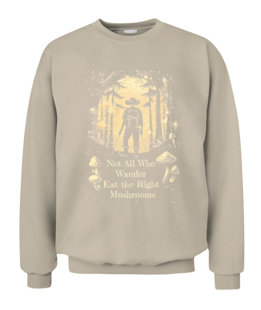 Not All Who Wander Eat the Right Mushrooms Shirt – Vintage Forest Psychedelic Tee