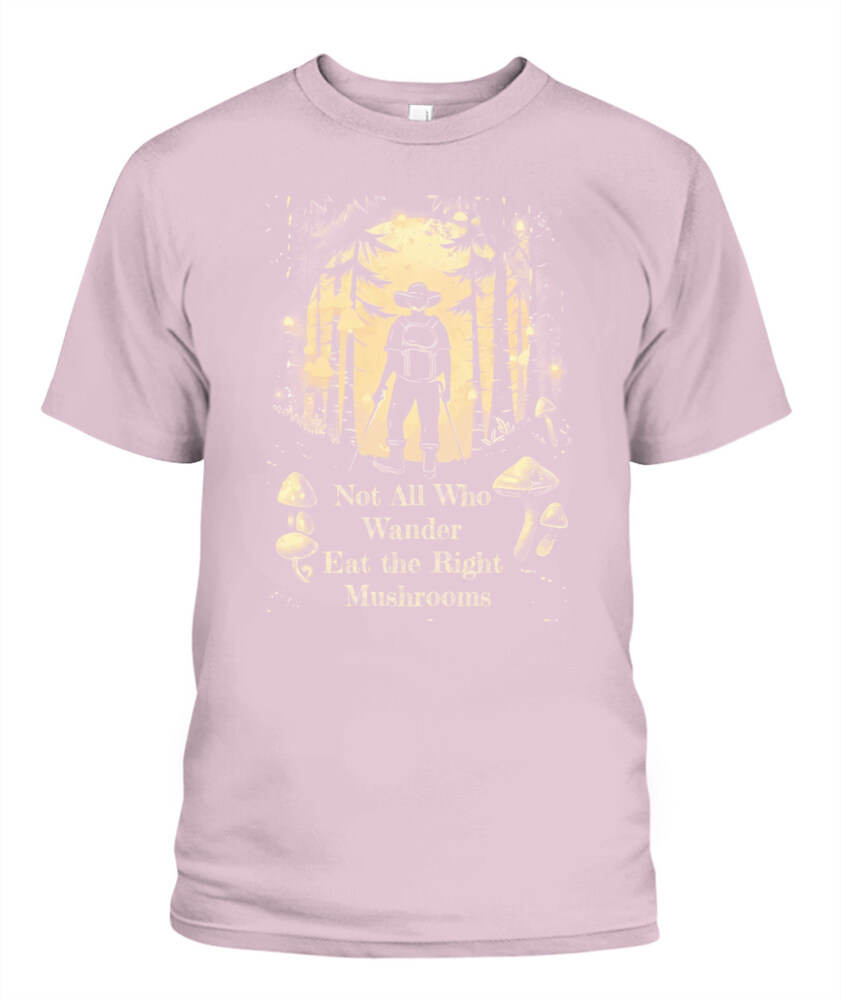 Not All Who Wander Eat the Right Mushrooms Shirt – Vintage Forest Psychedelic Tee