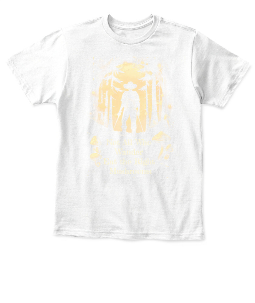 Not All Who Wander Eat the Right Mushrooms Shirt – Vintage Forest Psychedelic Tee
