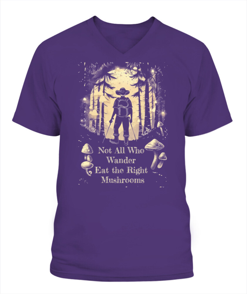 Not All Who Wander Eat the Right Mushrooms Shirt – Vintage Forest Psychedelic Tee