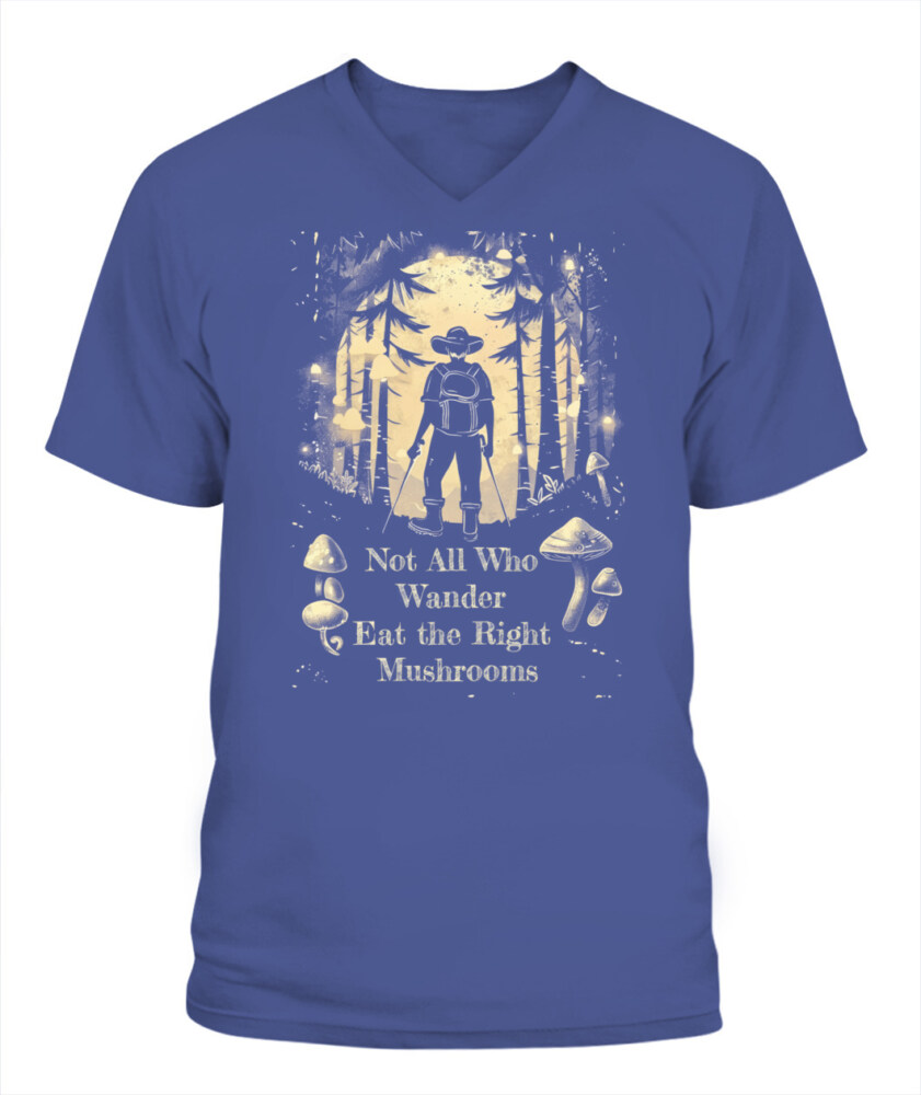 Not All Who Wander Eat the Right Mushrooms Shirt – Vintage Forest Psychedelic Tee