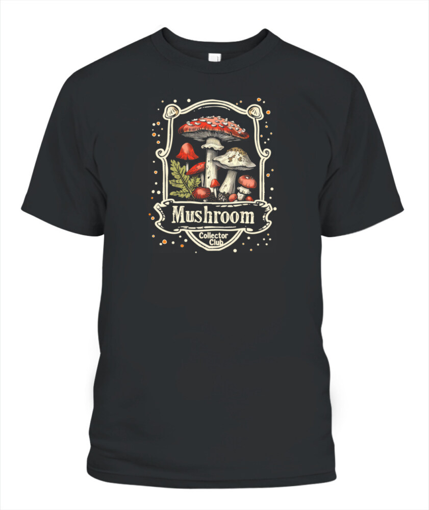 Mushroom Collector Club Shirt – Vintage Foraging T-Shirt for Nature & Fungi Lovers