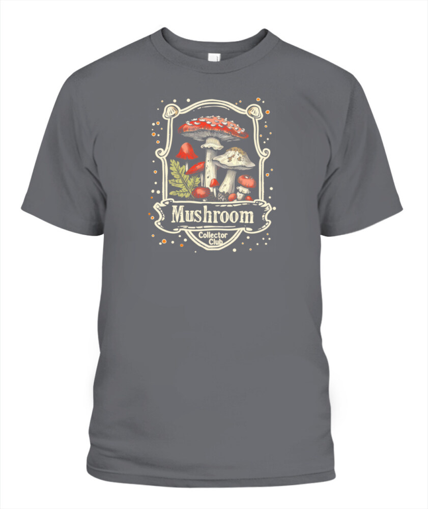 Mushroom Collector Club Shirt – Vintage Foraging T-Shirt for Nature & Fungi Lovers