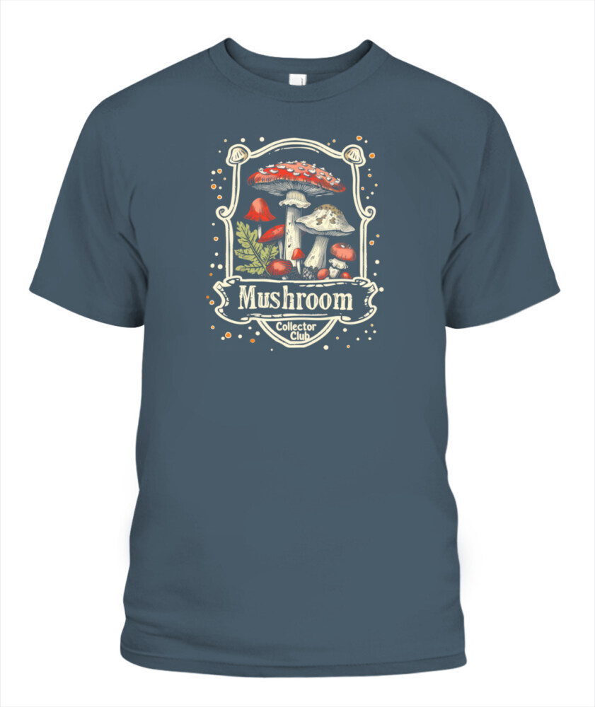 Mushroom Collector Club Shirt – Vintage Foraging T-Shirt for Nature & Fungi Lovers