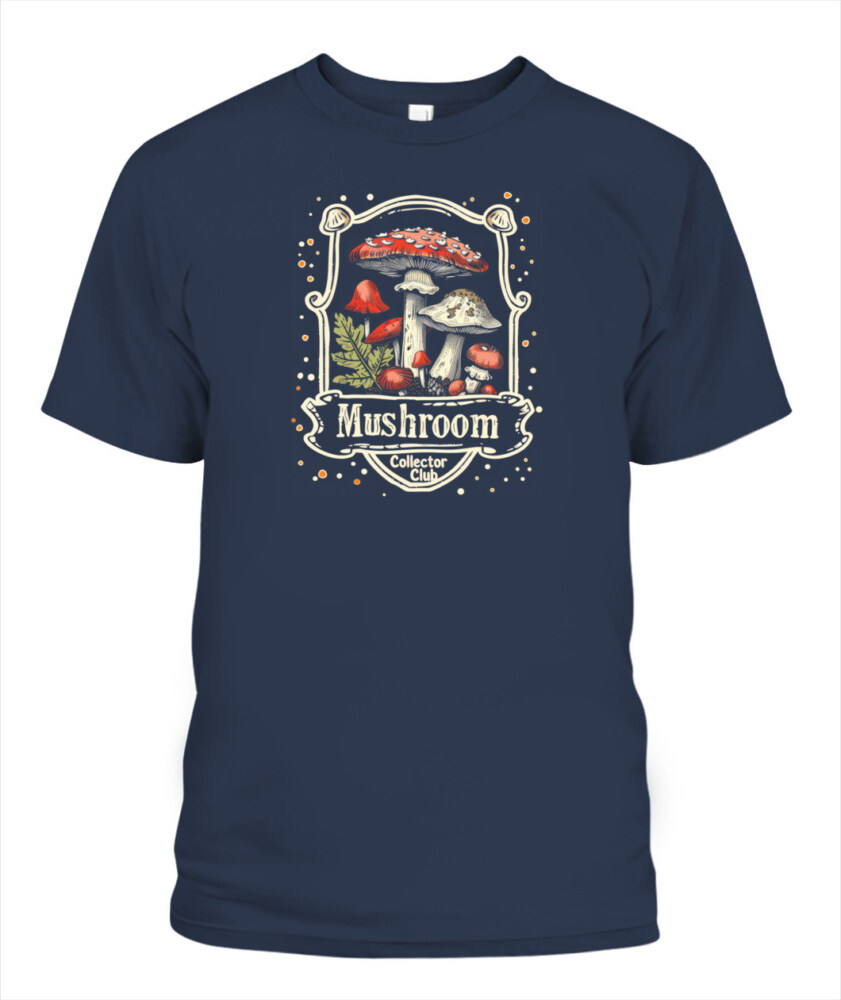 Mushroom Collector Club Shirt – Vintage Foraging T-Shirt for Nature & Fungi Lovers