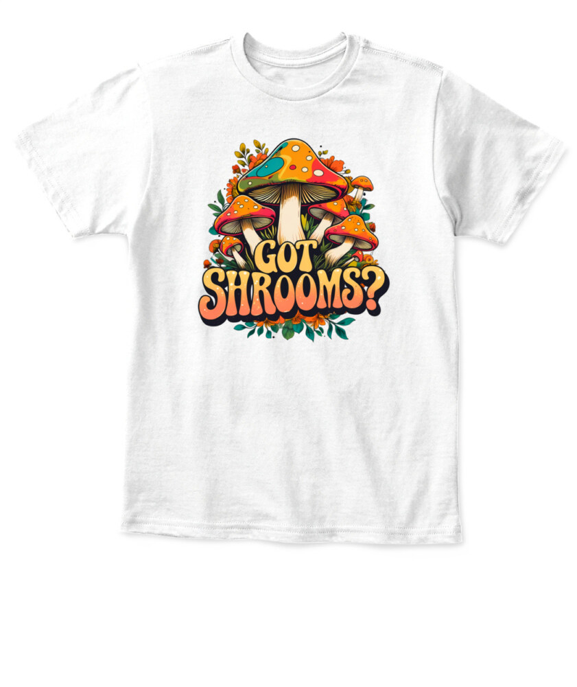 Got Shrooms? Funny Mushroom T-Shirt – Cottagecore Forager Tee for Mushroom Lovers, Vintage Minimal Design