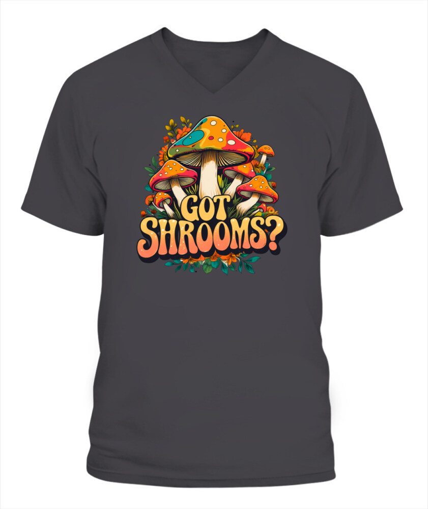 Got Shrooms? Funny Mushroom T-Shirt – Cottagecore Forager Tee for Mushroom Lovers, Vintage Minimal Design