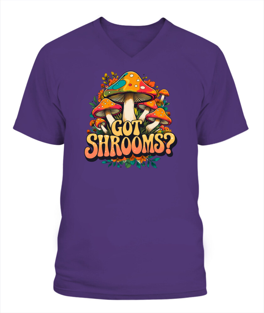 Got Shrooms? Funny Mushroom T-Shirt – Cottagecore Forager Tee for Mushroom Lovers, Vintage Minimal Design