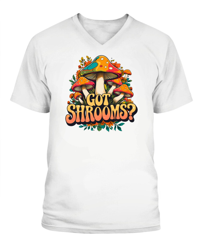 Got Shrooms? Funny Mushroom T-Shirt – Cottagecore Forager Tee for Mushroom Lovers, Vintage Minimal Design