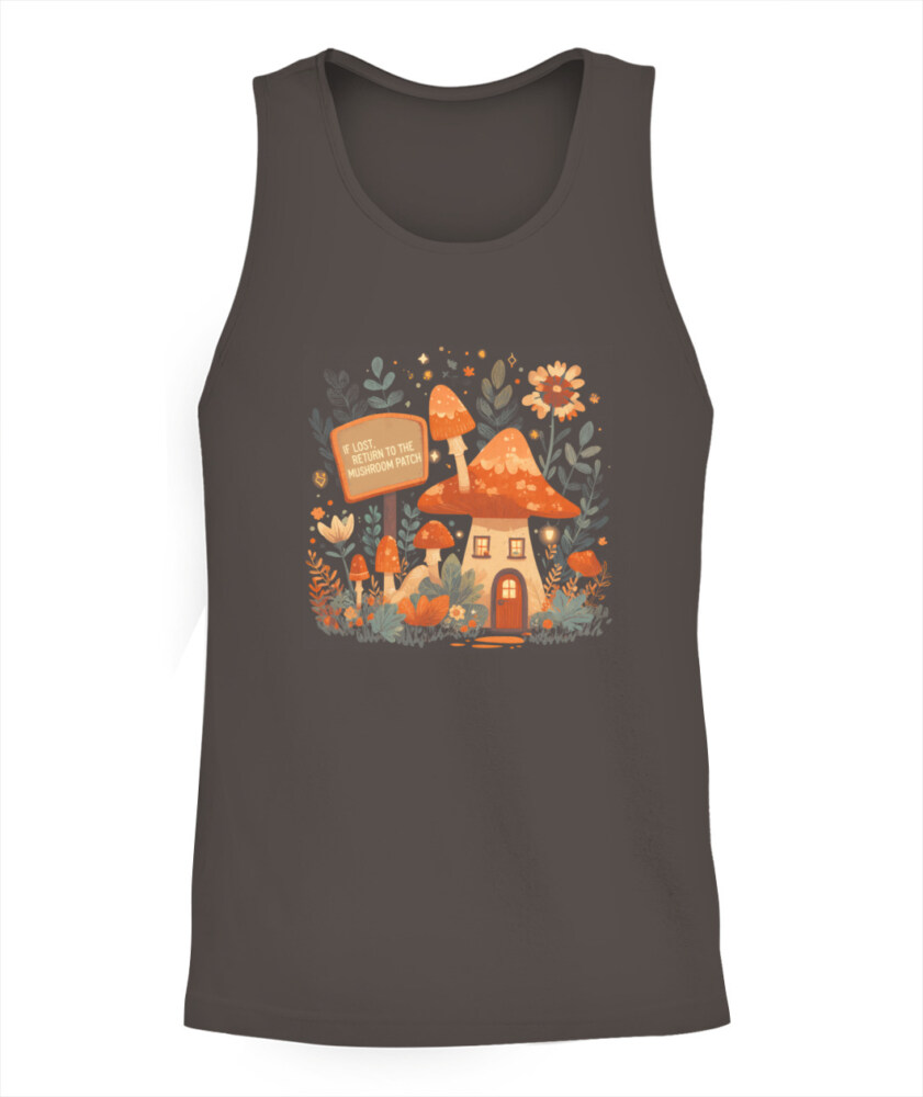 If Lost Return to the Mushroom Patch Shirt - Cute Funny Mushroom T-Shirt - Retro Forest Aesthetic Tee for Nature Lovers