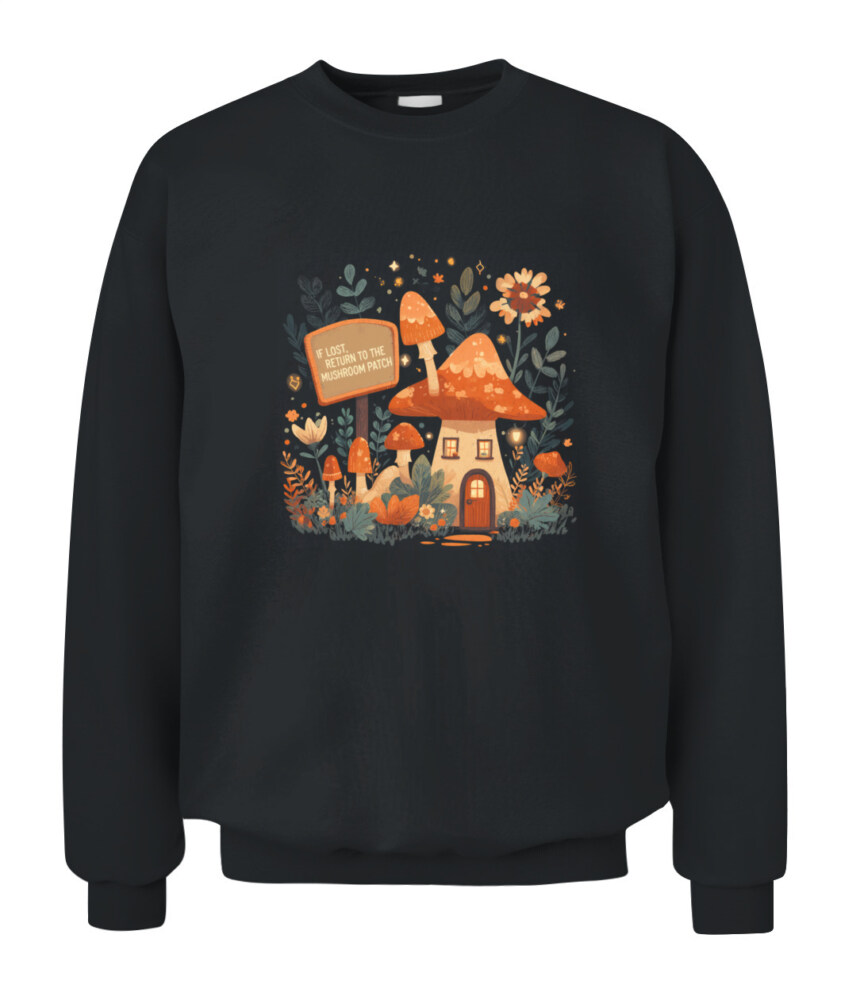 If Lost Return to the Mushroom Patch Shirt - Cute Funny Mushroom T-Shirt - Retro Forest Aesthetic Tee for Nature Lovers