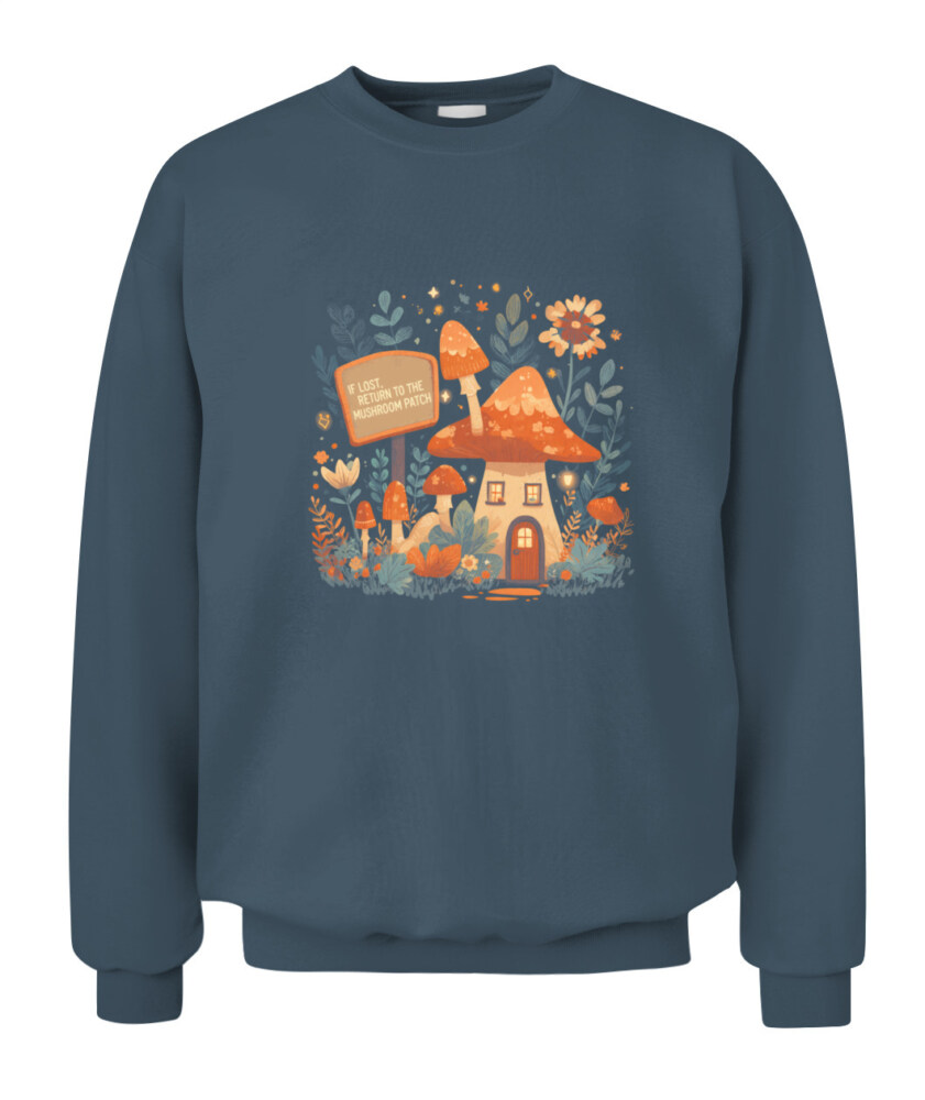 If Lost Return to the Mushroom Patch Shirt - Cute Funny Mushroom T-Shirt - Retro Forest Aesthetic Tee for Nature Lovers