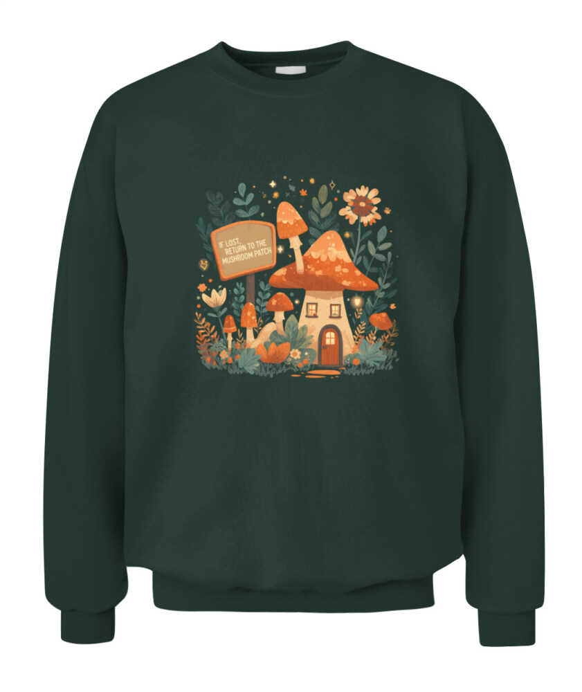 If Lost Return to the Mushroom Patch Shirt - Cute Funny Mushroom T-Shirt - Retro Forest Aesthetic Tee for Nature Lovers