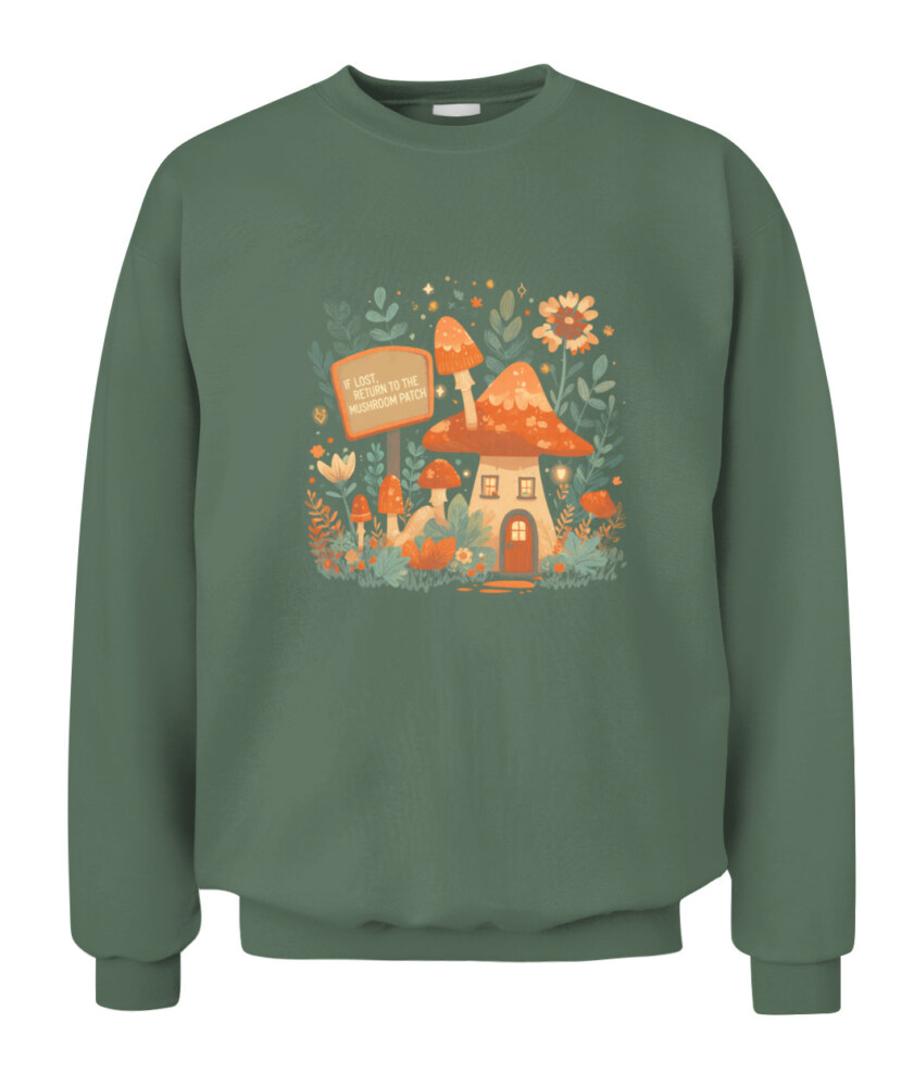 If Lost Return to the Mushroom Patch Shirt - Cute Funny Mushroom T-Shirt - Retro Forest Aesthetic Tee for Nature Lovers
