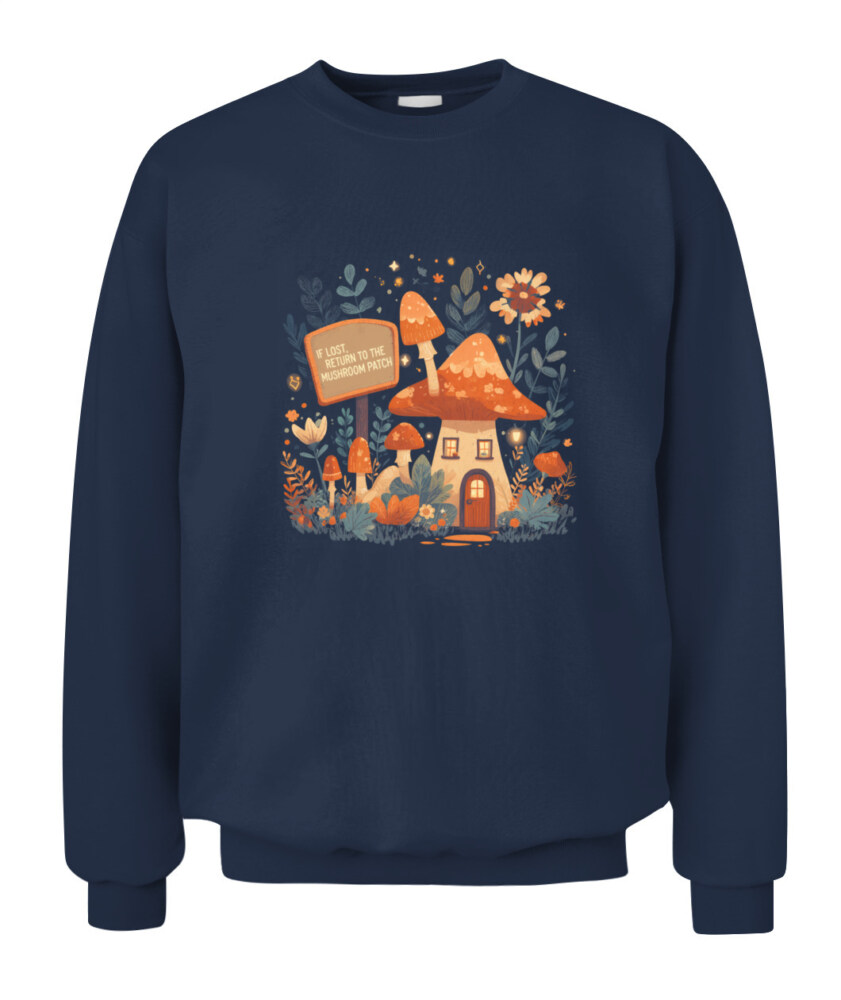 If Lost Return to the Mushroom Patch Shirt - Cute Funny Mushroom T-Shirt - Retro Forest Aesthetic Tee for Nature Lovers