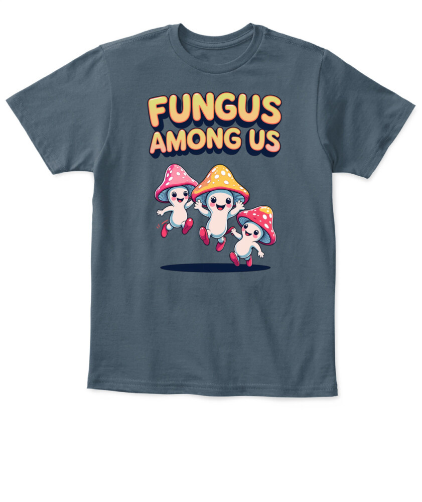 Fungus Among Us Vintage Cartoon Mushroom Shirt – Retro Forest Fun Tee