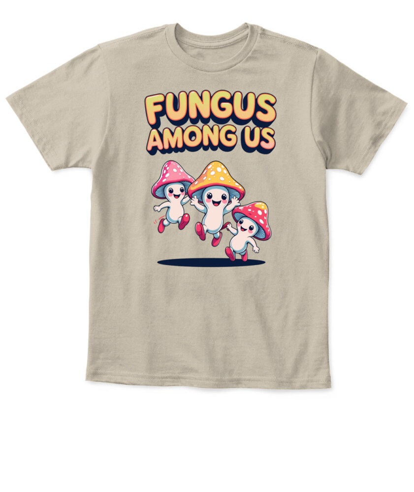 Fungus Among Us Vintage Cartoon Mushroom Shirt – Retro Forest Fun Tee