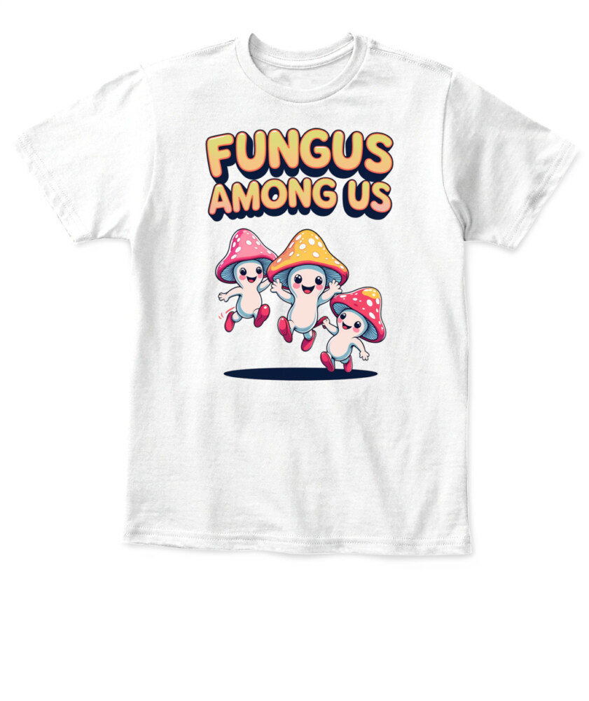Fungus Among Us Vintage Cartoon Mushroom Shirt – Retro Forest Fun Tee