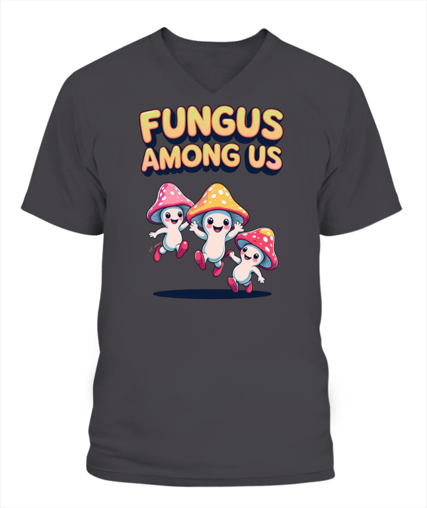 Fungus Among Us Vintage Cartoon Mushroom Shirt – Retro Forest Fun Tee