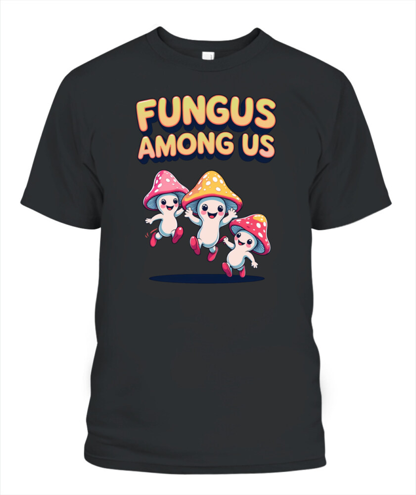 Fungus Among Us Vintage Cartoon Mushroom Shirt – Retro Forest Fun Tee