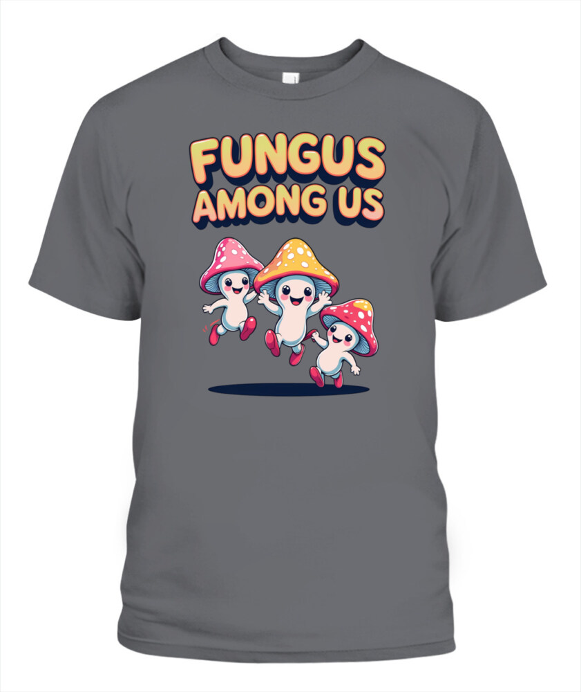 Fungus Among Us Vintage Cartoon Mushroom Shirt – Retro Forest Fun Tee
