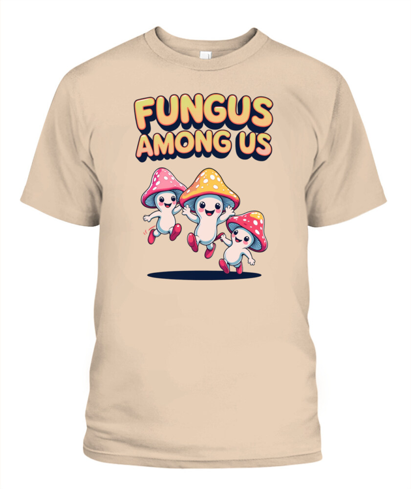 Fungus Among Us Vintage Cartoon Mushroom Shirt – Retro Forest Fun Tee