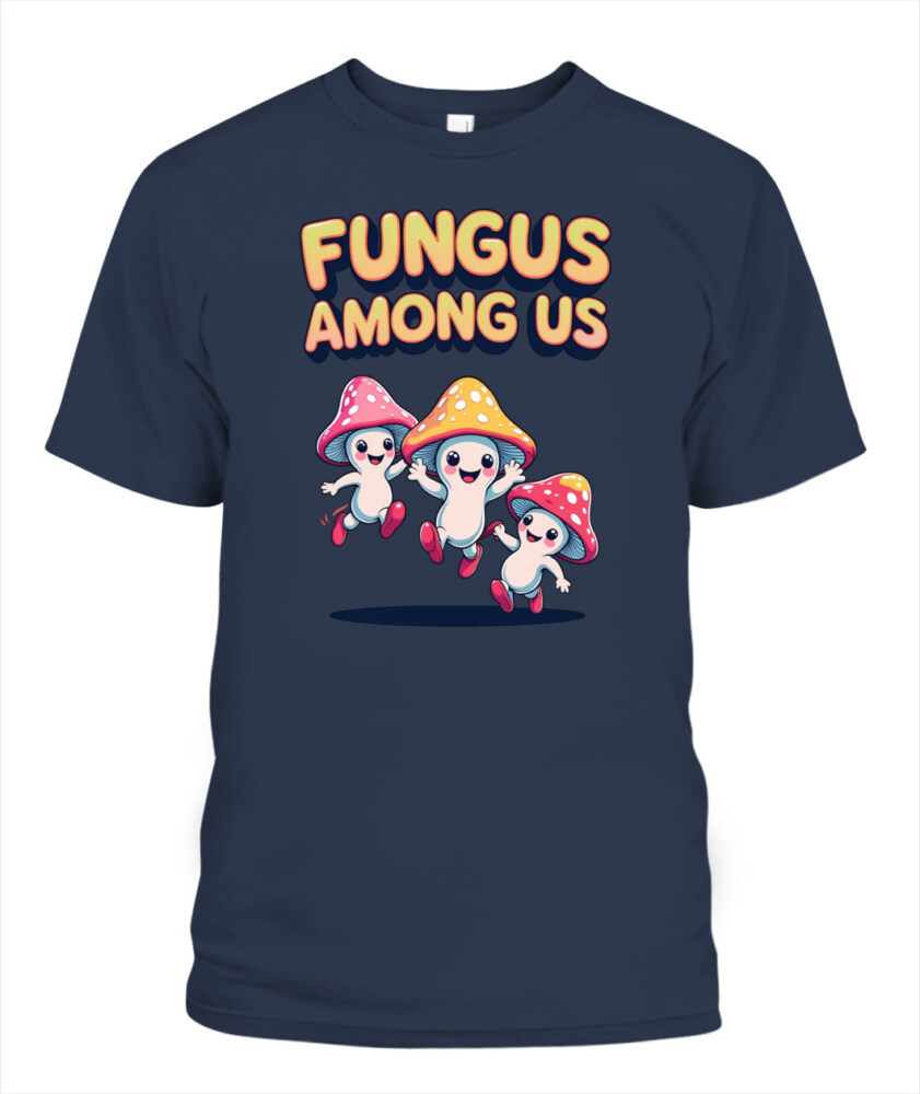 Fungus Among Us Vintage Cartoon Mushroom Shirt – Retro Forest Fun Tee