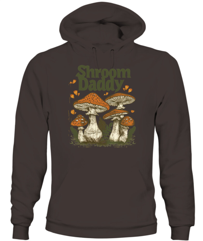 Shroom Daddy Funny Mushroom Foraging Shirt – Retro Cottagecore Goblincore Aesthetic Tee
