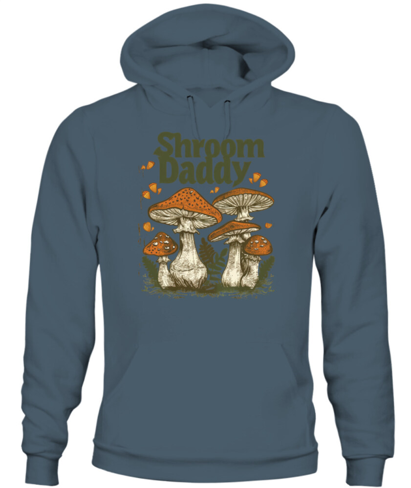 Shroom Daddy Funny Mushroom Foraging Shirt – Retro Cottagecore Goblincore Aesthetic Tee