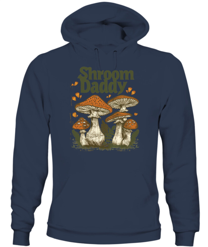 Shroom Daddy Funny Mushroom Foraging Shirt – Retro Cottagecore Goblincore Aesthetic Tee
