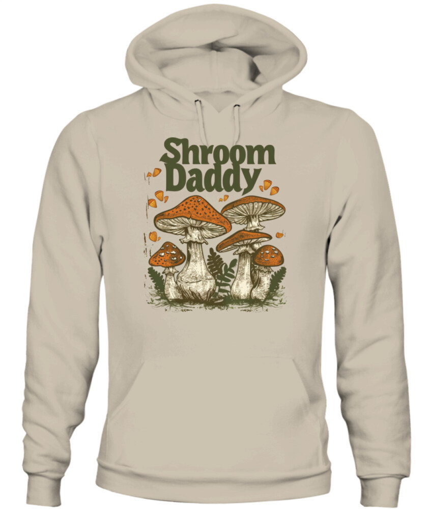 Shroom Daddy Funny Mushroom Foraging Shirt – Retro Cottagecore Goblincore Aesthetic Tee