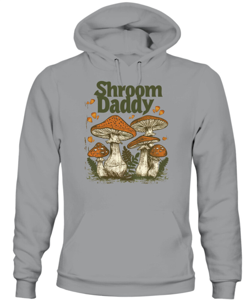 Shroom Daddy Funny Mushroom Foraging Shirt – Retro Cottagecore Goblincore Aesthetic Tee