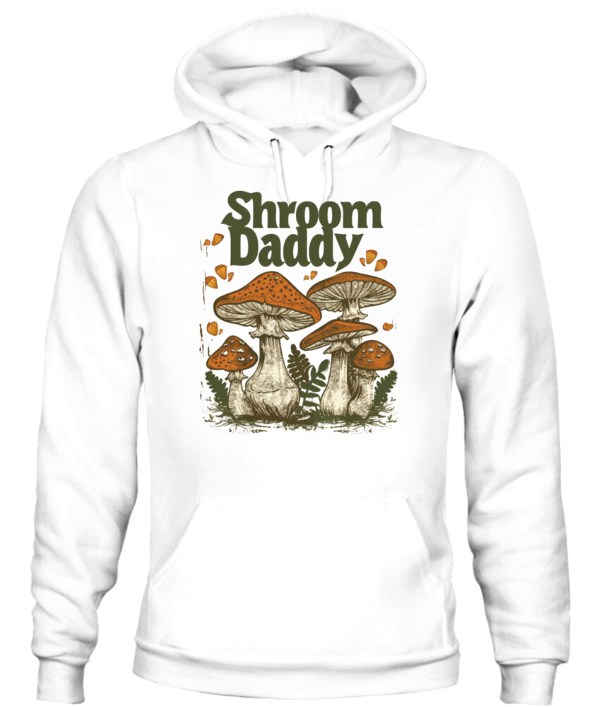 Shroom Daddy Funny Mushroom Foraging Shirt – Retro Cottagecore Goblincore Aesthetic Tee