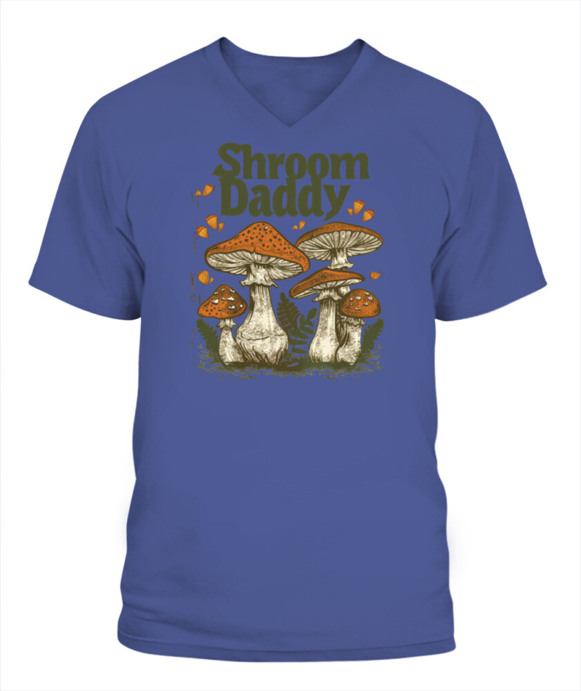 Shroom Daddy Funny Mushroom Foraging Shirt – Retro Cottagecore Goblincore Aesthetic Tee