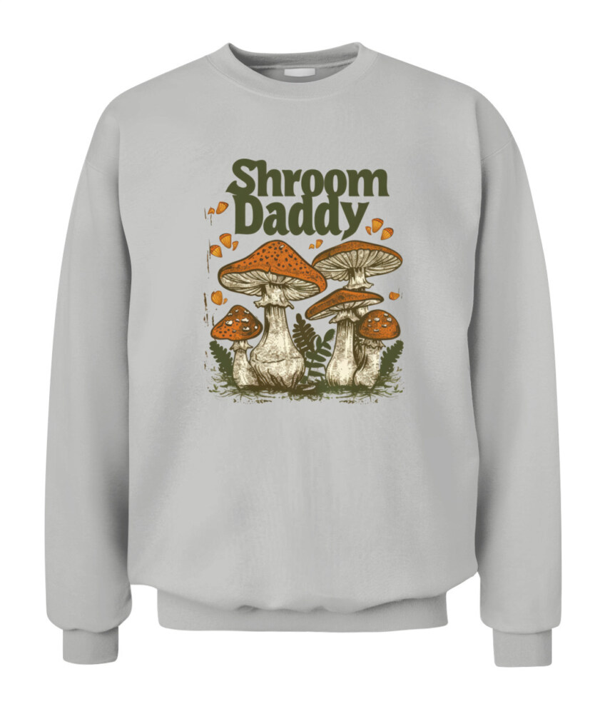 Shroom Daddy Funny Mushroom Foraging Shirt – Retro Cottagecore Goblincore Aesthetic Tee