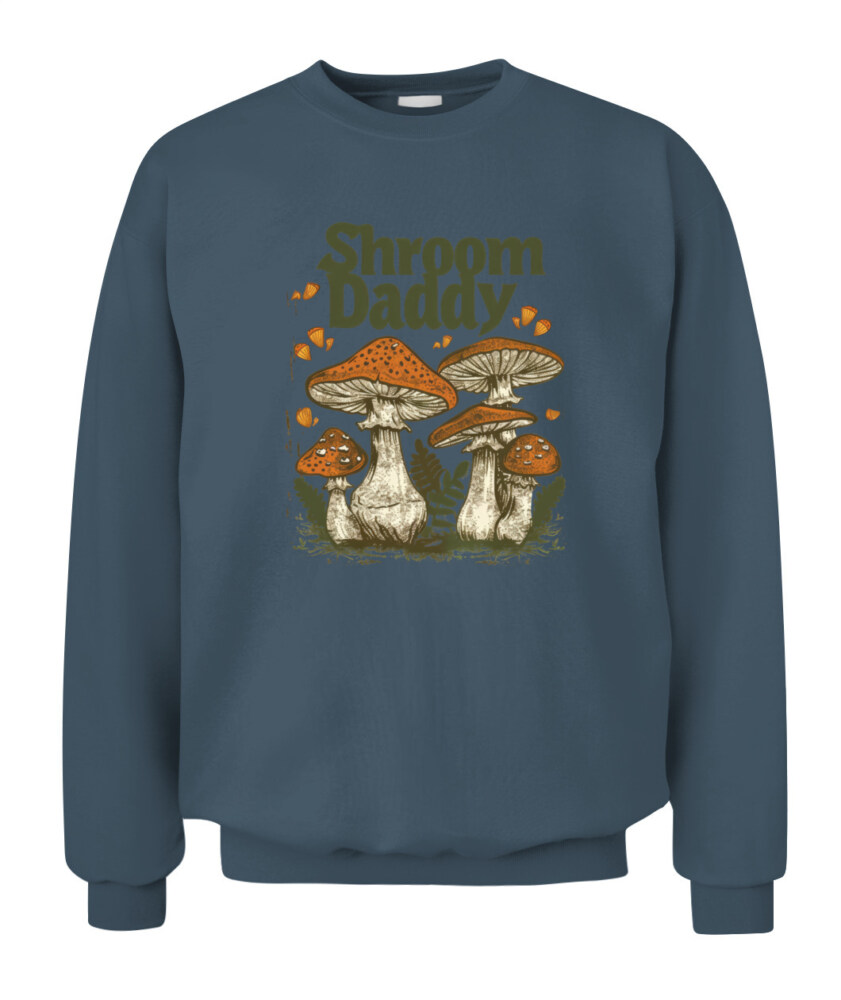 Shroom Daddy Funny Mushroom Foraging Shirt – Retro Cottagecore Goblincore Aesthetic Tee