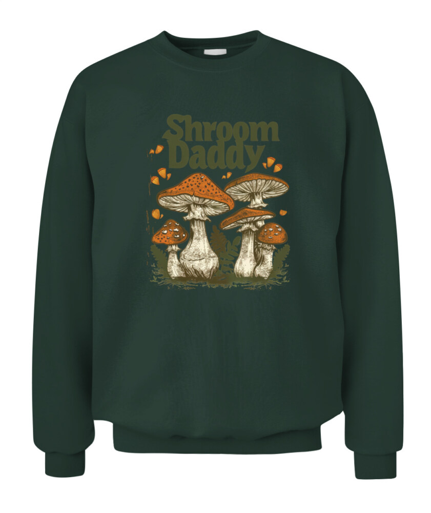 Shroom Daddy Funny Mushroom Foraging Shirt – Retro Cottagecore Goblincore Aesthetic Tee