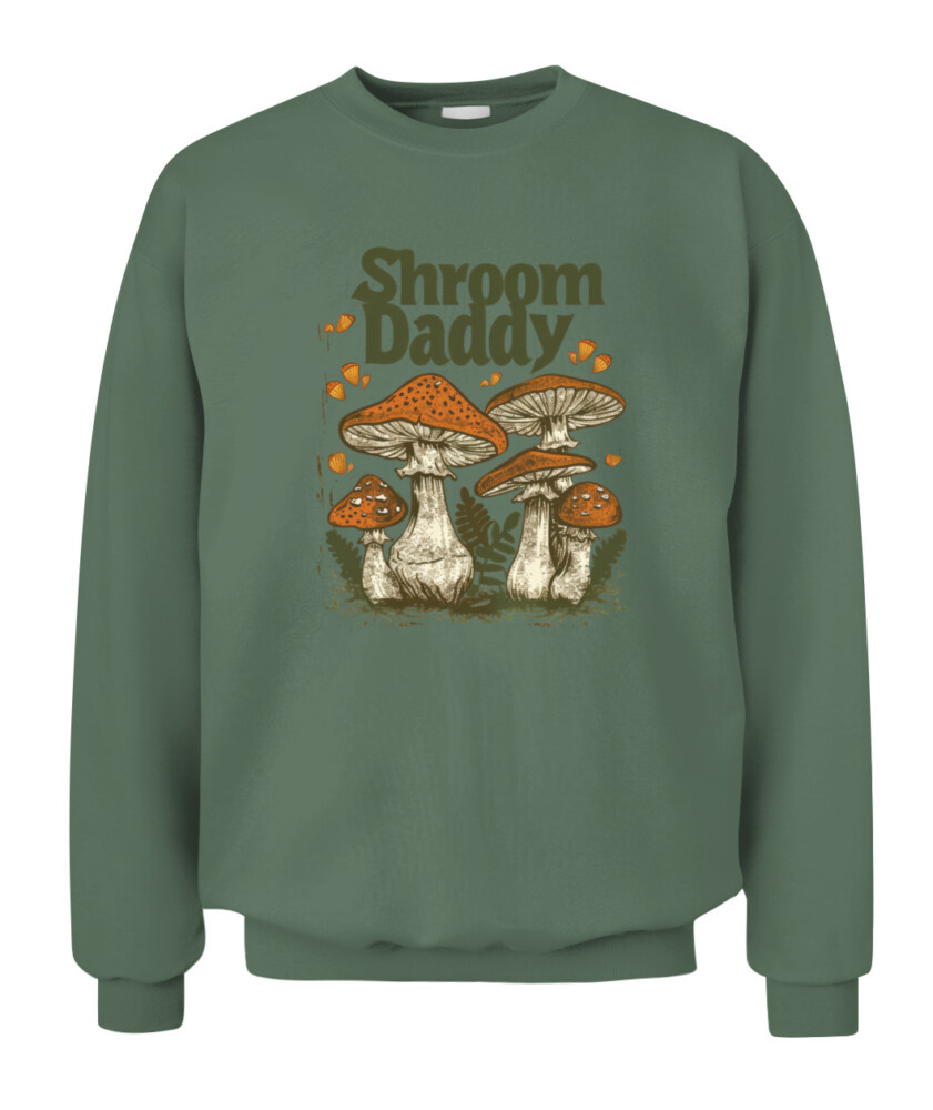 Shroom Daddy Funny Mushroom Foraging Shirt – Retro Cottagecore Goblincore Aesthetic Tee