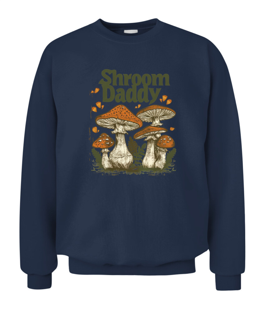 Shroom Daddy Funny Mushroom Foraging Shirt – Retro Cottagecore Goblincore Aesthetic Tee